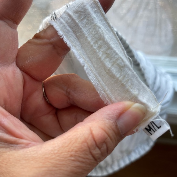 GUC Jens pirate booty white with grey stripes cha cha tube top - Picture 3 of 8